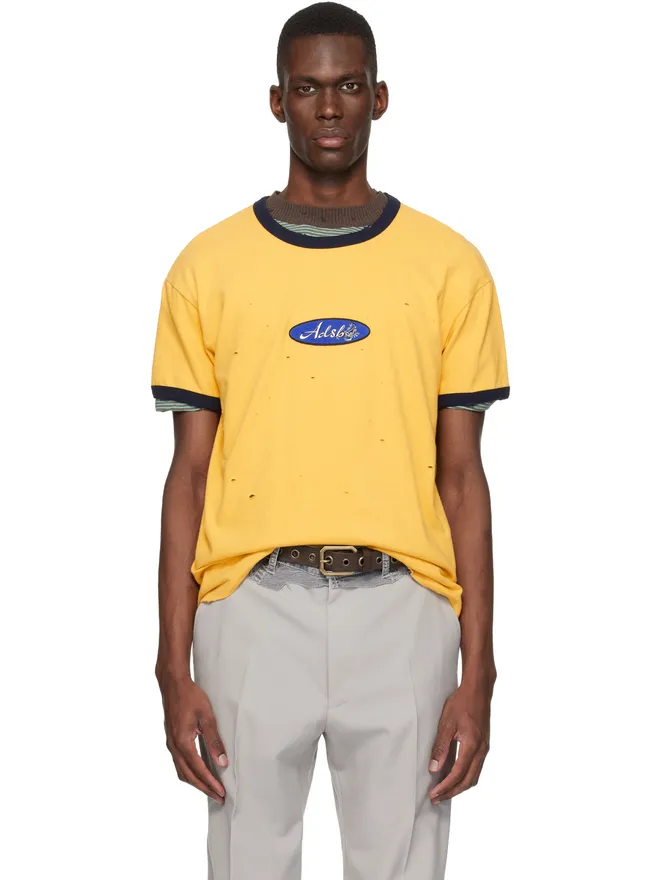 Andersson Bell Andersson Bell Essential 'ADSB' ロゴパッチ リンガーTシャツの商品画像