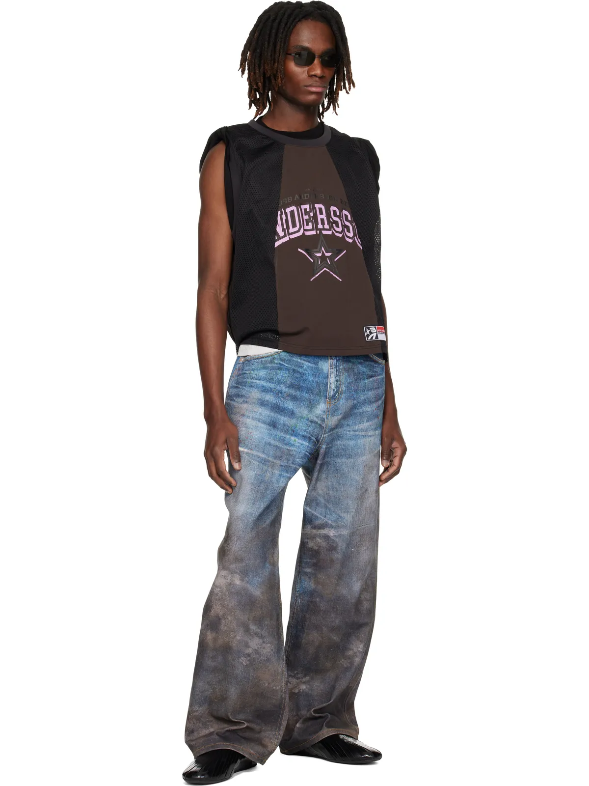 Andersson Bell Basketball Jersey Layered Roll Up Tシャツ - 画像4