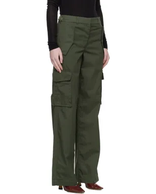 Burberry チェック トリム ギャバジン カーゴパンツ - サムネイル2