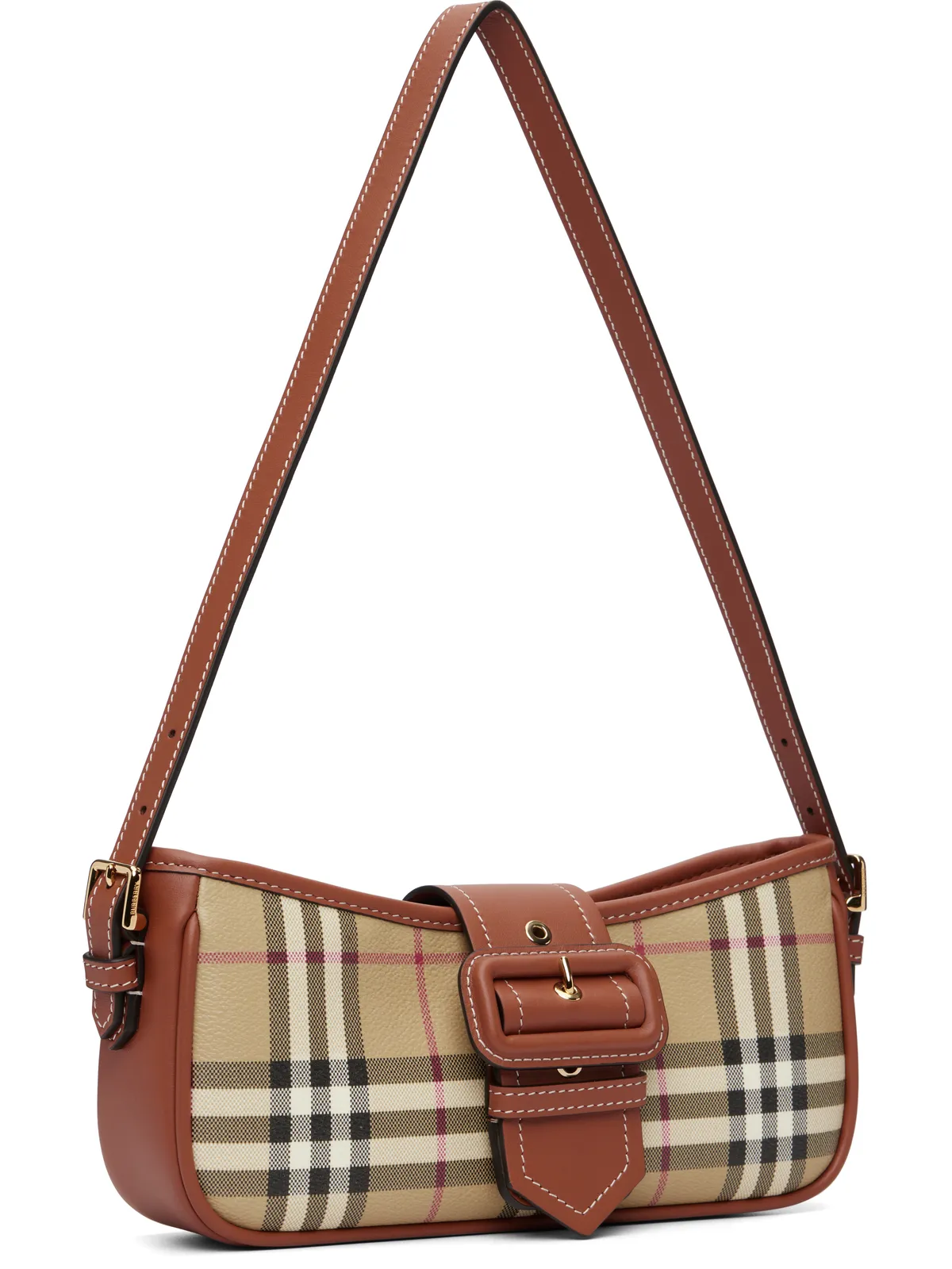 Burberry ヴィンテージチェック キャンバス スリングバッグ - 画像2