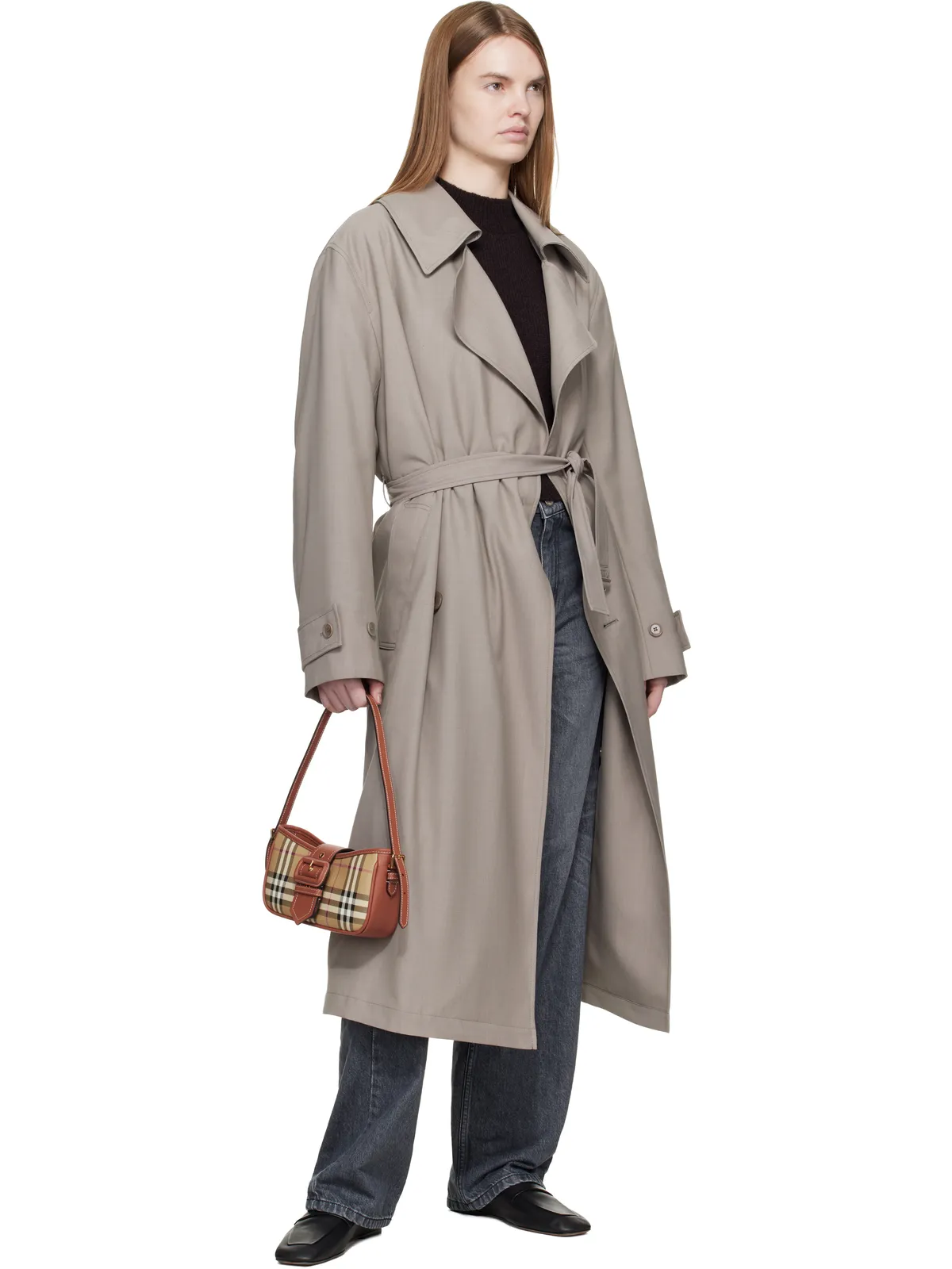 Burberry ヴィンテージチェック キャンバス スリングバッグ - 画像4