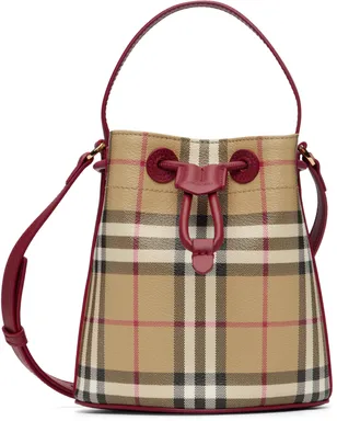 Burberry ミニ チェック バケットバッグ - サムネイル1
