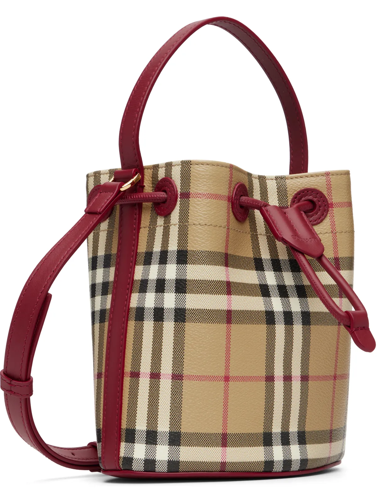 Burberry ミニ チェック バケットバッグ - 画像2