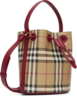 Burberry ミニ チェック バケットバッグ - サムネイル2