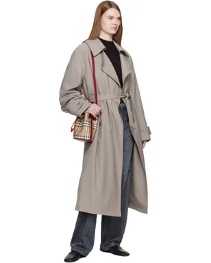 Burberry ミニ チェック バケットバッグ - サムネイル4