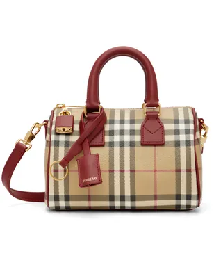 Burberry ミニ チェック ボウリング バッグ - サムネイル1