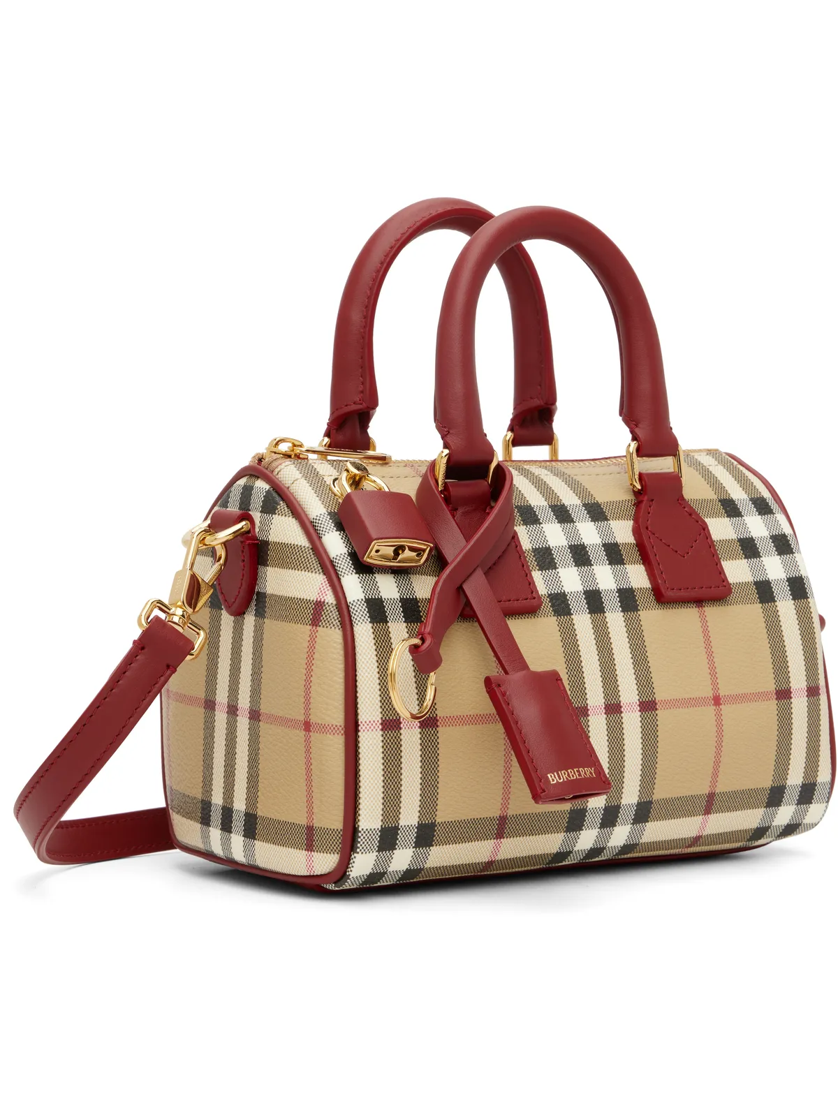 Burberry ミニ チェック ボウリング バッグ - 画像2