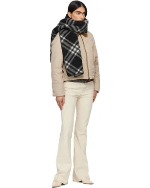 Burberry シアリングカラー ギャバジン ダウン ボンバージャケット - サムネイル4