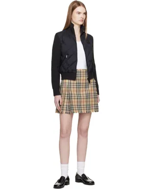 Burberry Check-Stitch ナイロン＆ウール ボンバージャケット - サムネイル4
