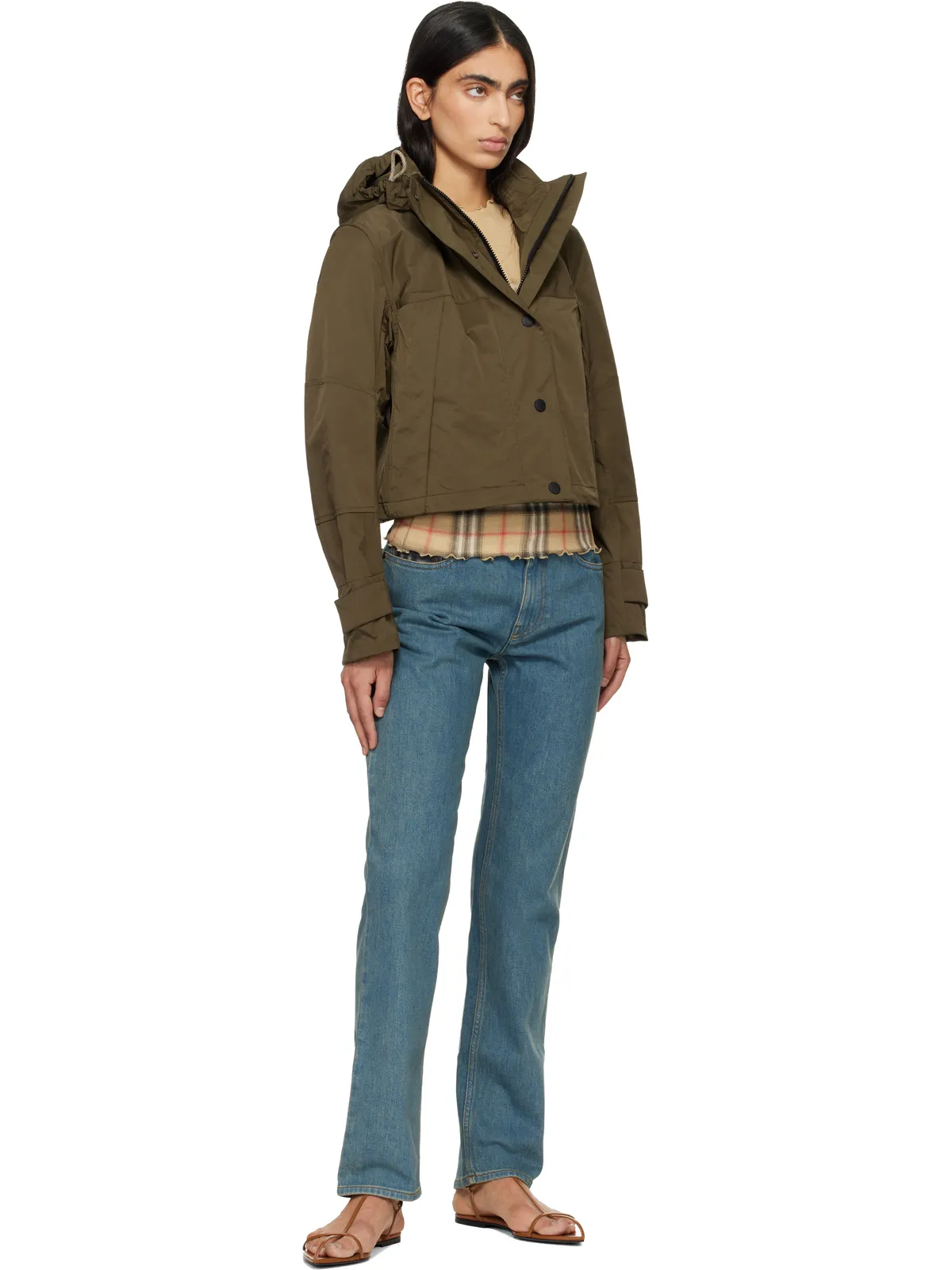 Burberry ミッドライズ ストレートジーンズ - 画像4