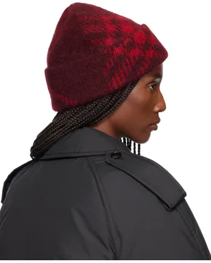 Burberry チェック モヘア ウールブレンド ビーニー - サムネイル3
