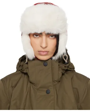 Burberry Trapper チェック ウール ハット - サムネイル1