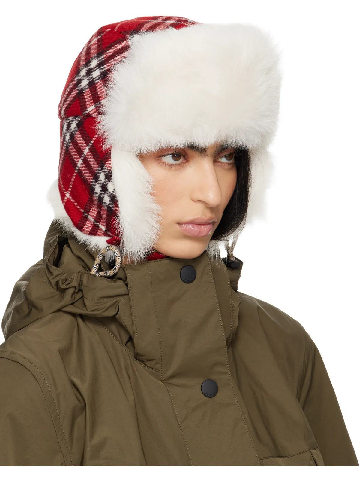 Burberry Trapper チェック ウール ハット - 画像2