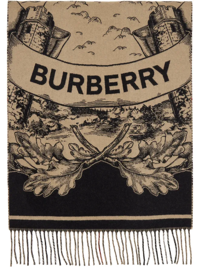 Burberry Burberry Reversible EKD カシミヤ ワイド マフラーの商品画像