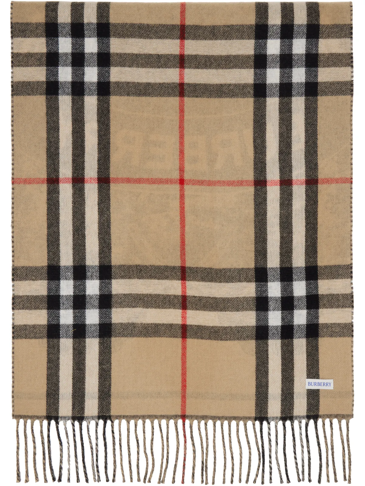 Burberry Reversible EKD カシミヤ ワイド マフラー - 画像2