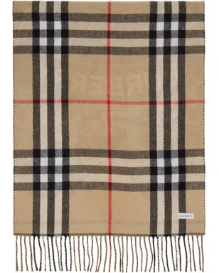 Burberry Reversible EKD カシミヤ ワイド マフラー - サムネイル2