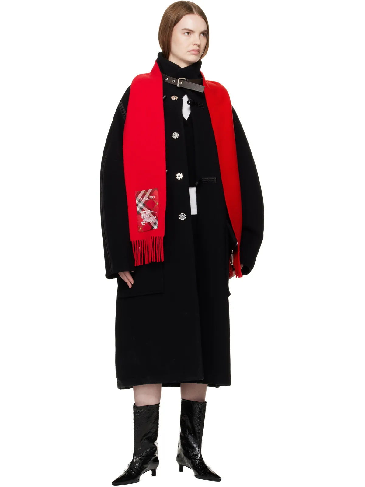 Burberry Check Label カシミヤ マフラー - 画像2