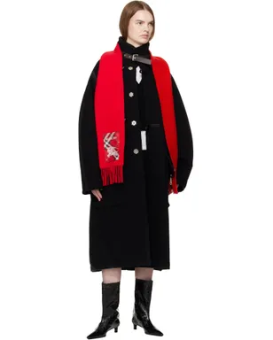 Burberry Check Label カシミヤ マフラー - サムネイル2