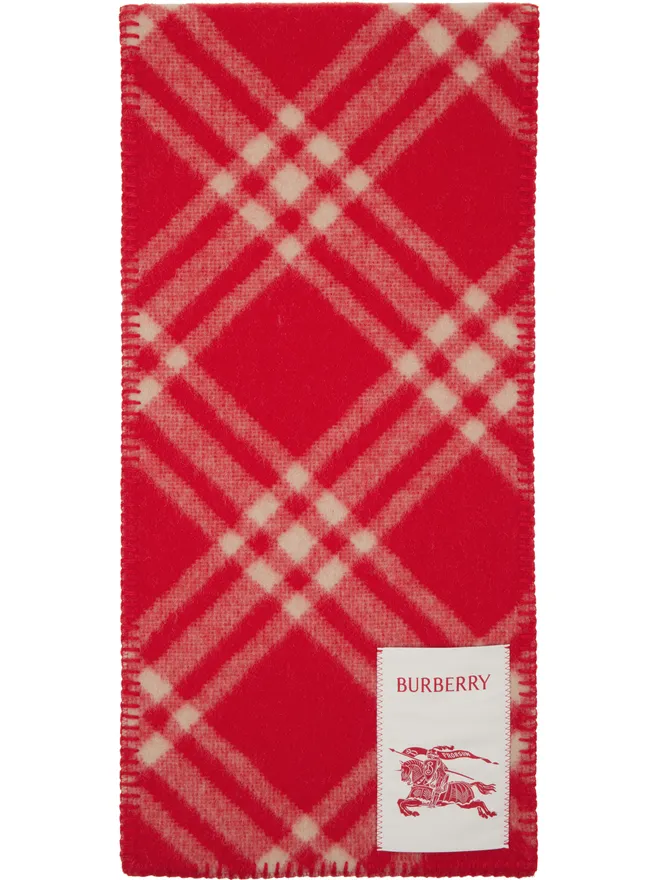 Burberry Burberry チェック ウール マフラーの商品画像