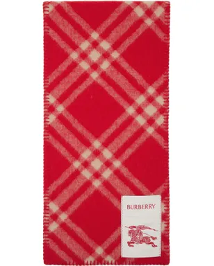 Burberry チェック ウール マフラー - サムネイル1