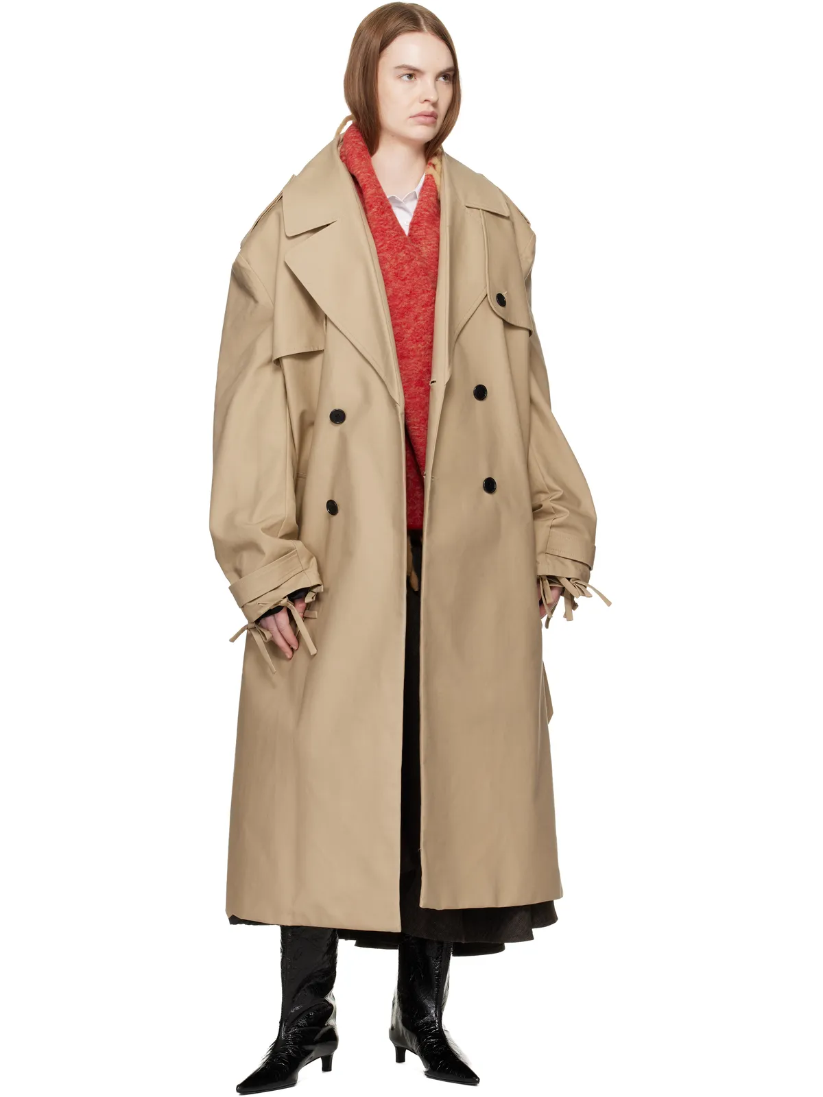 Burberry Happy アルパカウール ブレンド マフラー - 画像2