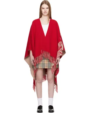 Burberry EKD ウール カシミヤ ケープ - サムネイル1