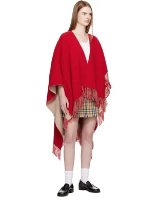 Burberry EKD ウール カシミヤ ケープ - サムネイル4