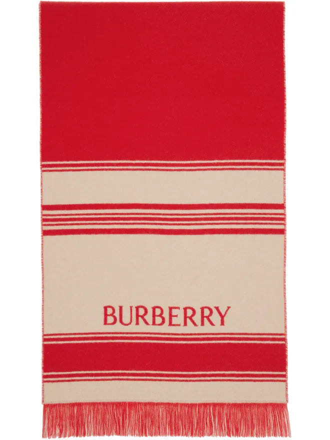 Burberry Burberry EKD ボーダー ウール マフラーの商品画像
