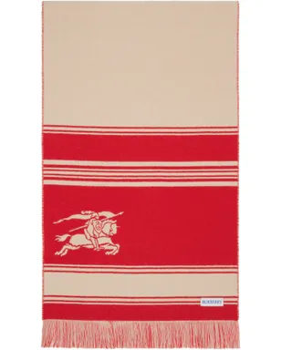 Burberry EKD ボーダー ウール マフラー - サムネイル2