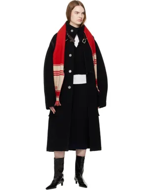 Burberry EKD ボーダー ウール マフラー - サムネイル3