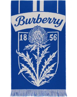 Burberry Thistle Shield ウール マフラー - サムネイル1