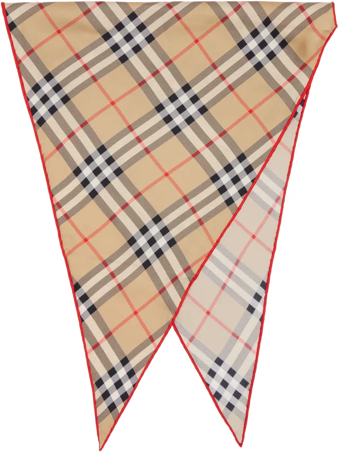 Burberry Burberry チェック シルク スカーフタイの商品画像