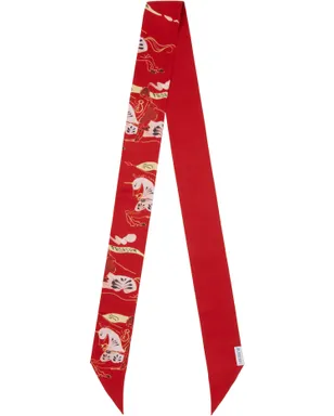 Burberry Skinny Watercolour EKD シルク スカーフタイ - サムネイル1