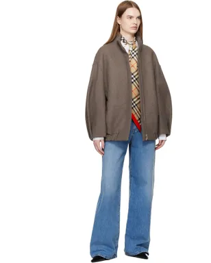 Burberry Skinny Contrast チェック シルク スカーフタイ - サムネイル2