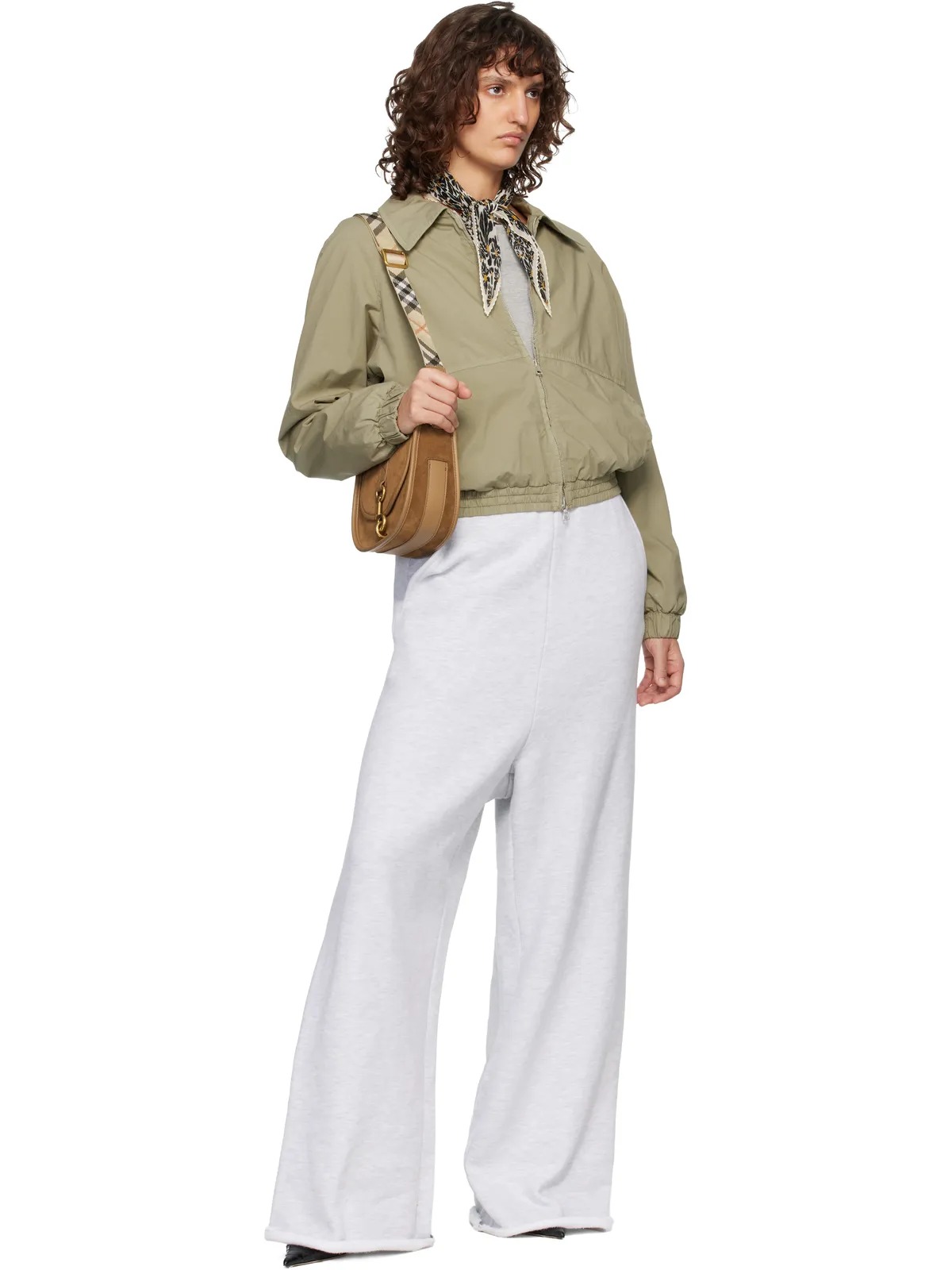 Burberry Daisy シルク スカーフタイ - 画像2