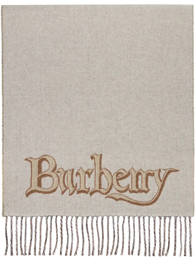 Burberry Burberry Stallion Portrait カシミヤ マフラーの商品画像