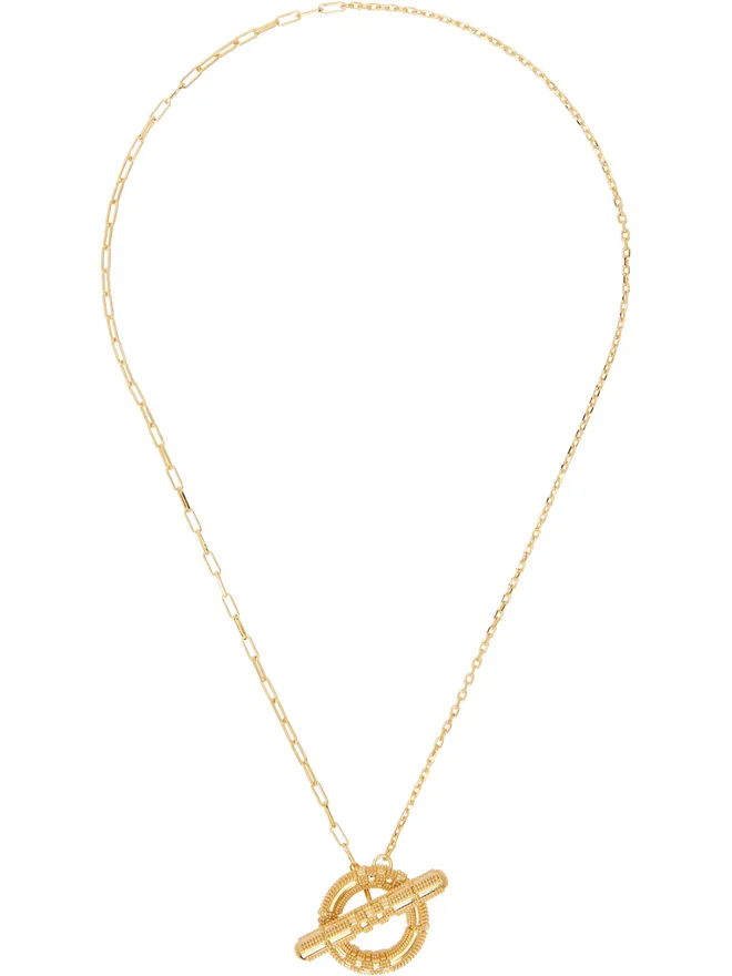 Burberry Burberry Check Granulation T-Bar ネックレスの商品画像