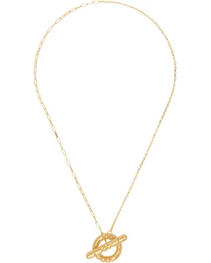 Burberry Check Granulation T-Bar ネックレス - サムネイル1
