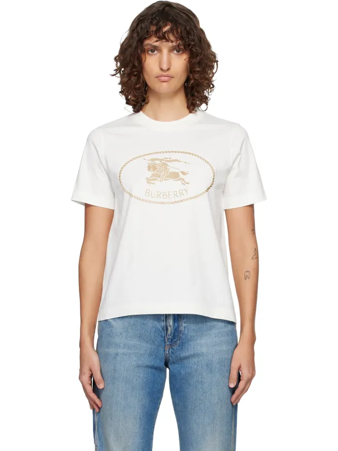 Burberry Burberry Knight Stamp コットン Tシャツの商品画像