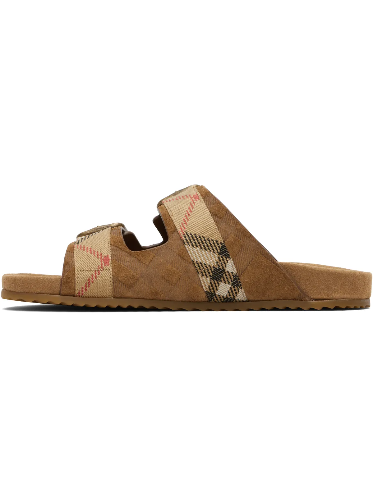 Burberry Urchin チェック スエード サンダル - 画像3