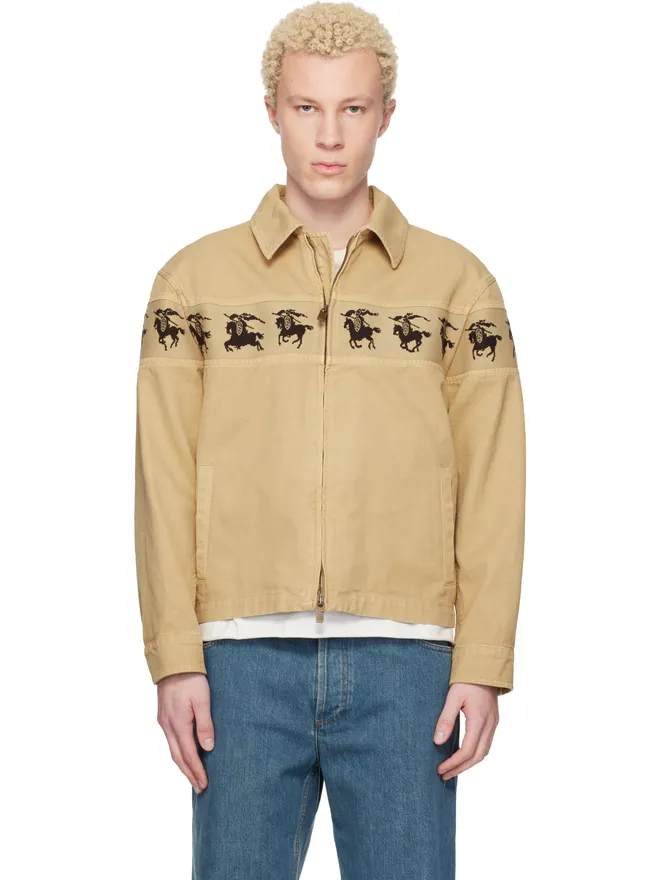Burberry Burberry Galloping Knight コットン キャンバス ジャケットの商品画像