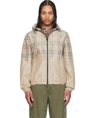 Burberry グラデーション チェック フード付きジャケット - サムネイル1