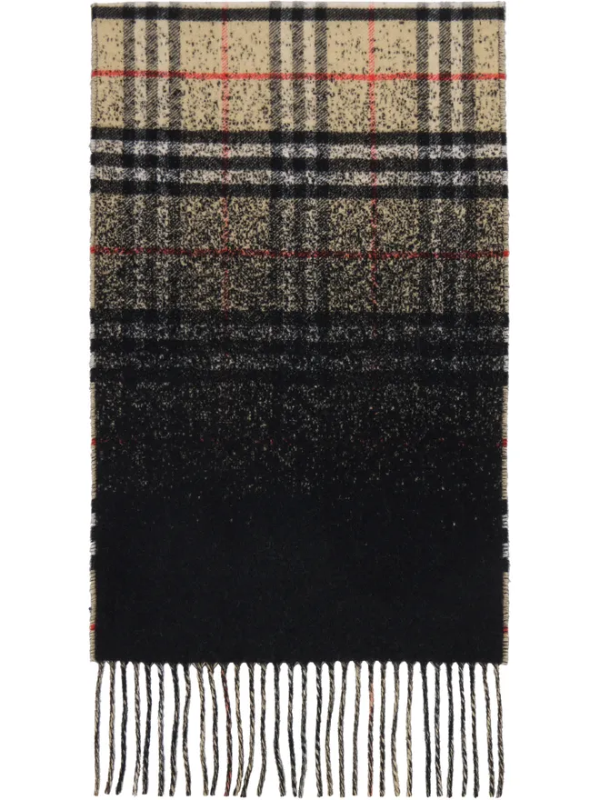 Burberry Burberry グラデーション チェック カシミヤ マフラーの商品画像