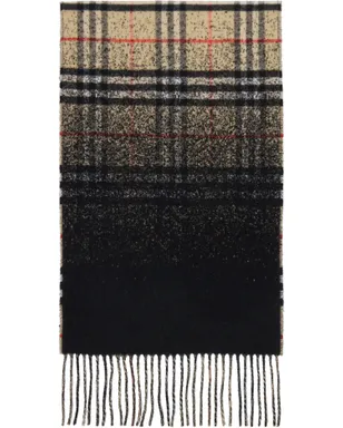 Burberry グラデーション チェック カシミヤ マフラー - サムネイル1