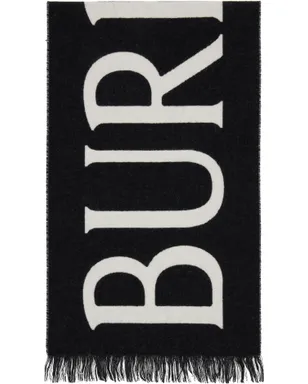 Burberry ロゴ ウール マフラー - サムネイル1