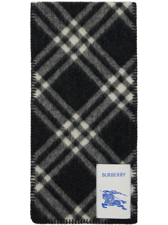 Burberry Burberry チェック ウール マフラーの商品画像