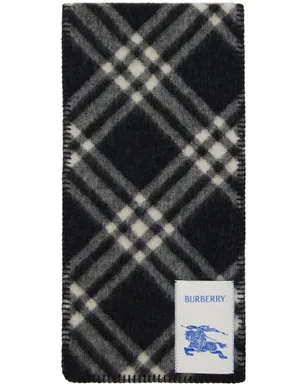 Burberry チェック ウール マフラー - サムネイル1