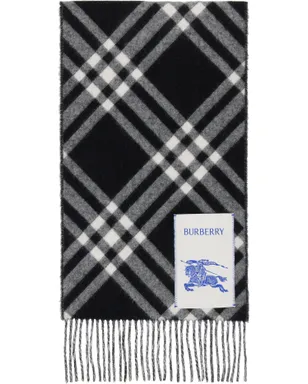 Burberry チェック カシミヤ マフラー - サムネイル1