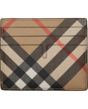 Burberry Tall Check カードケース - サムネイル1