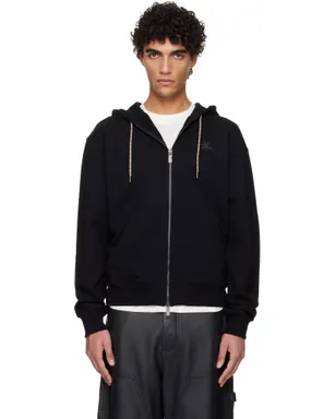 Burberry Rory チェック パッチ フーディ - サムネイル1